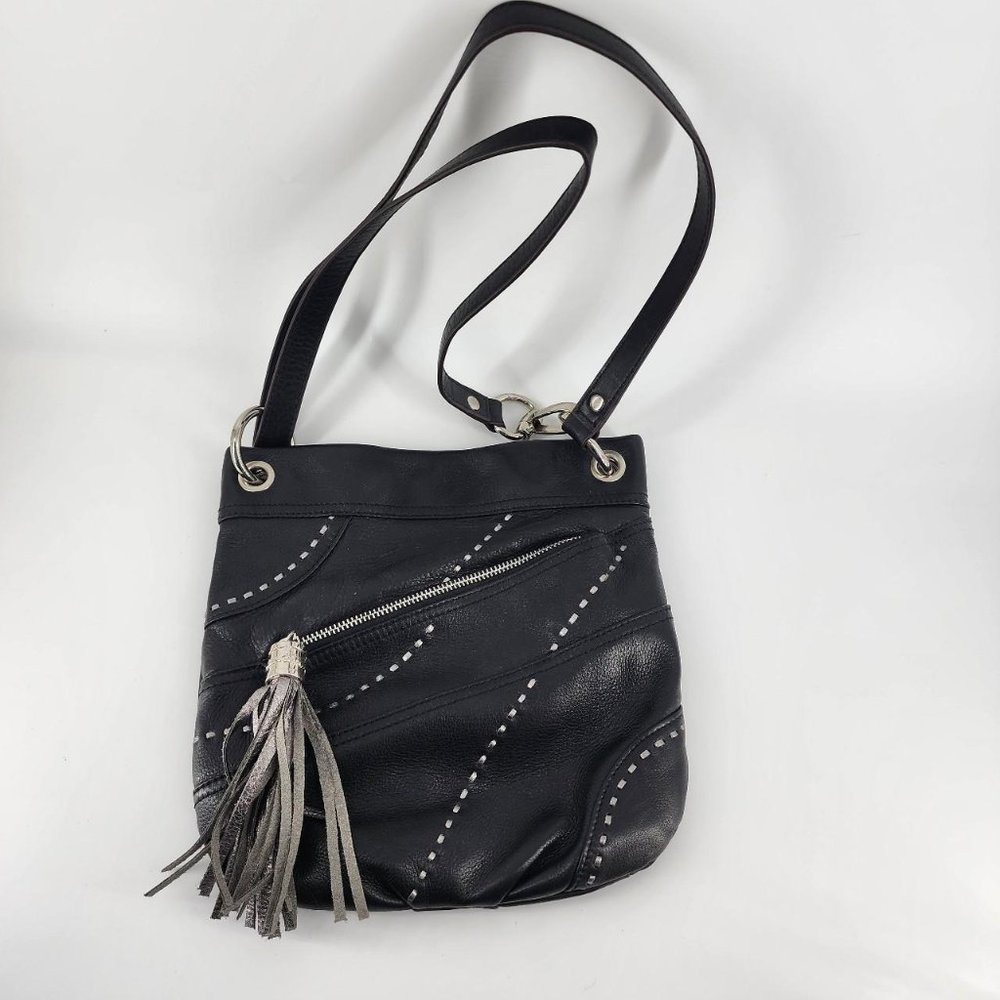 BMackowsky black and silver purse Leather purse